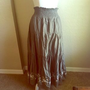 Flowy Embroidered Skirt